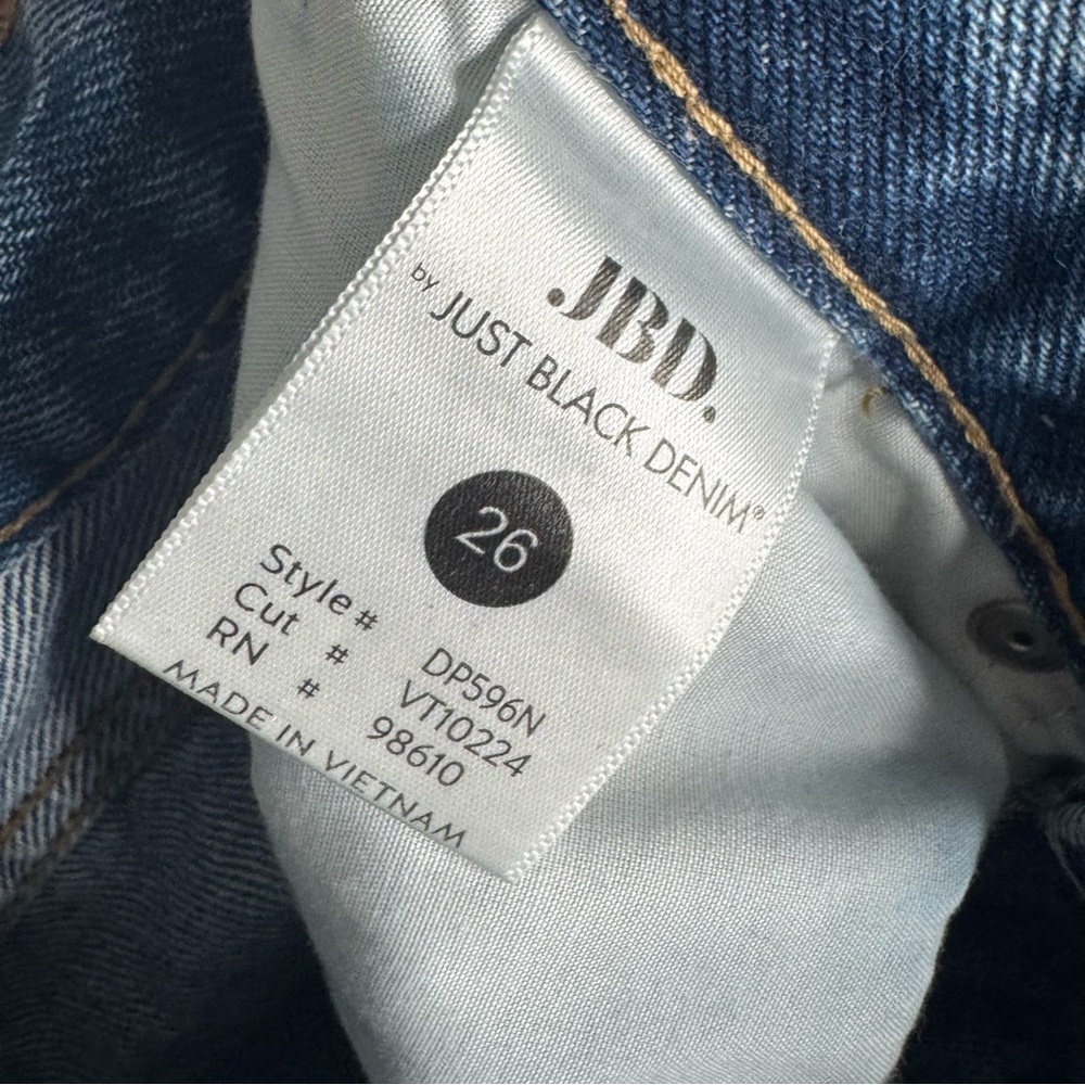 JBD Just Black Denim Size 26 Distressed Blue Women's Jeans - Picture 7 of 13